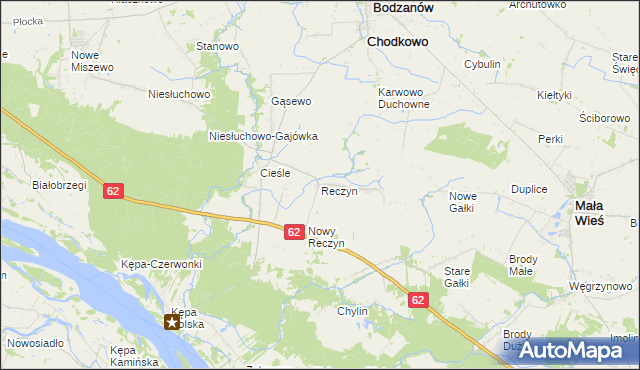 mapa Reczyn, Reczyn na mapie Targeo