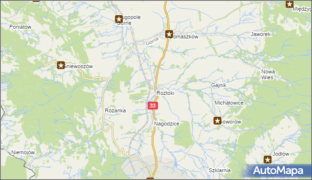 mapa Roztoki gmina Międzylesie, Roztoki gmina Międzylesie na mapie Targeo