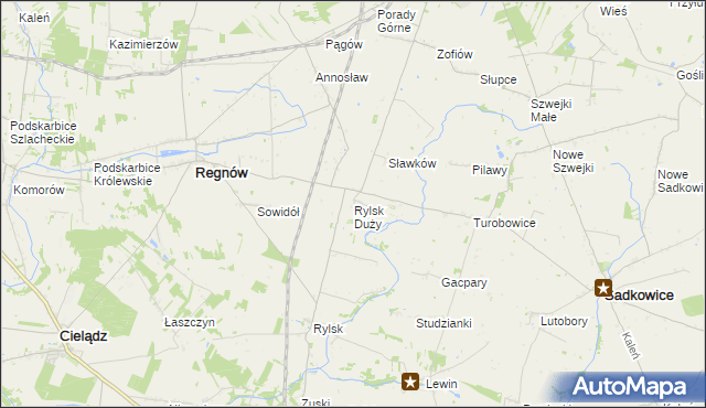 mapa Rylsk Duży, Rylsk Duży na mapie Targeo