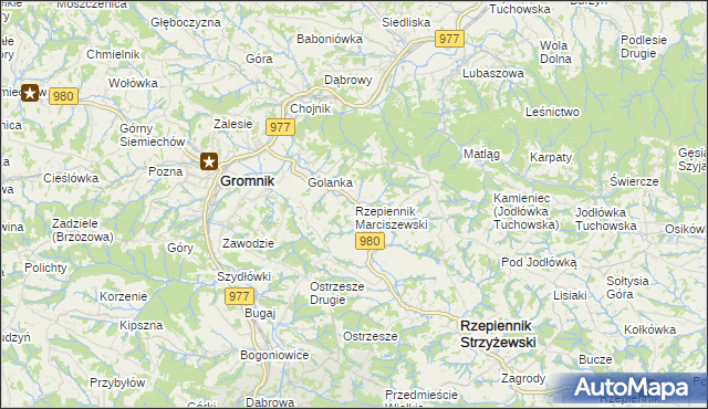mapa Rzepiennik Marciszewski, Rzepiennik Marciszewski na mapie Targeo