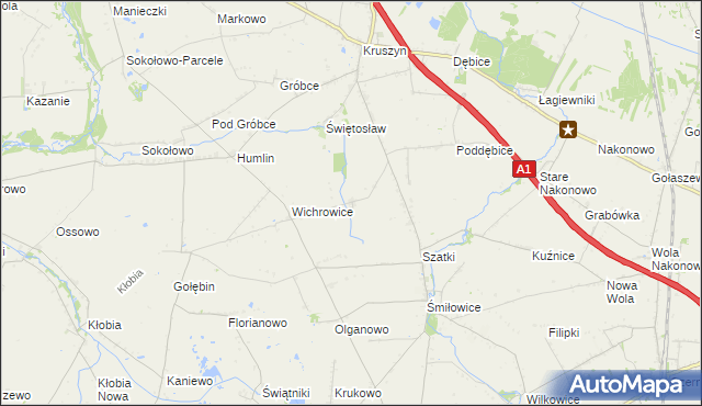 mapa Skibice gmina Choceń, Skibice gmina Choceń na mapie Targeo