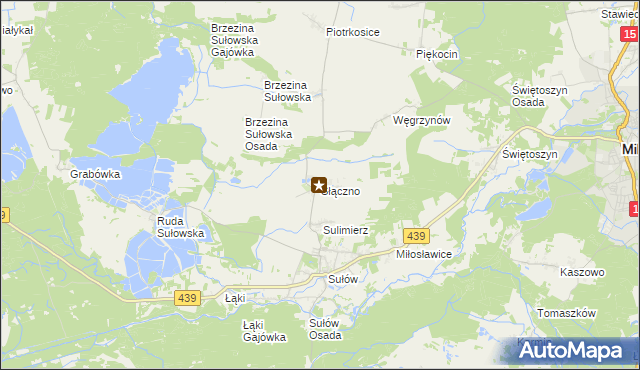 mapa Słączno, Słączno na mapie Targeo