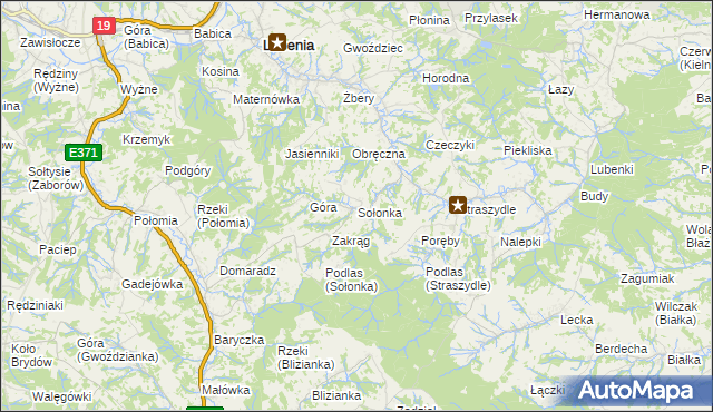 mapa Sołonka, Sołonka na mapie Targeo