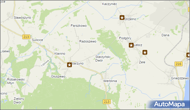 mapa Starzyński Dwór, Starzyński Dwór na mapie Targeo