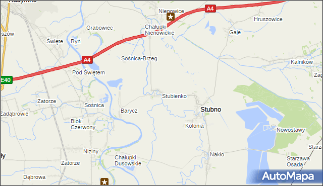 mapa Stubienko, Stubienko na mapie Targeo