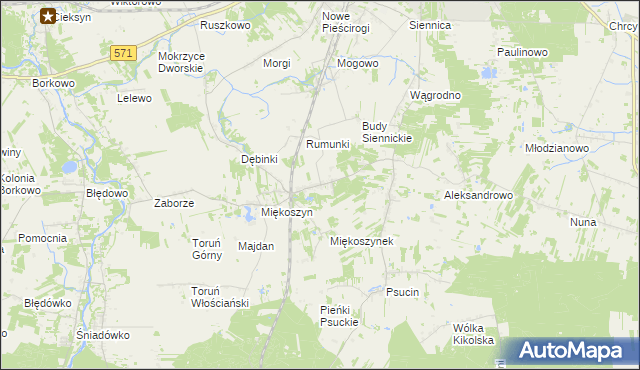 mapa Studzianki gmina Nasielsk, Studzianki gmina Nasielsk na mapie Targeo