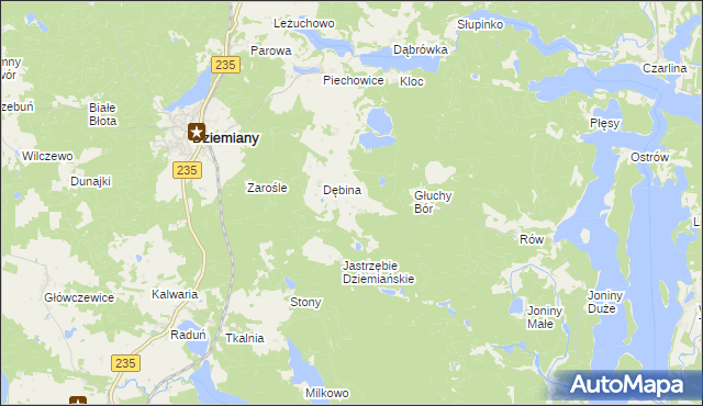 mapa Szablewo, Szablewo na mapie Targeo