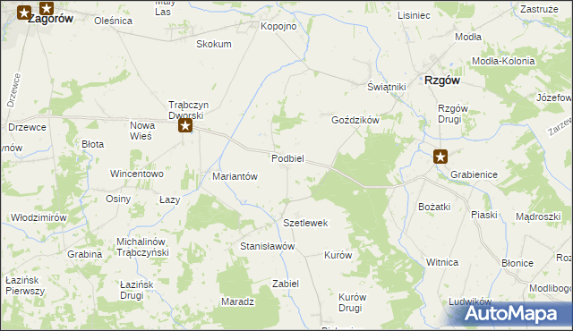 mapa Szetlew, Szetlew na mapie Targeo