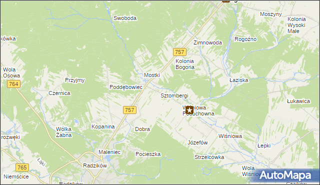 mapa Sztombergi, Sztombergi na mapie Targeo