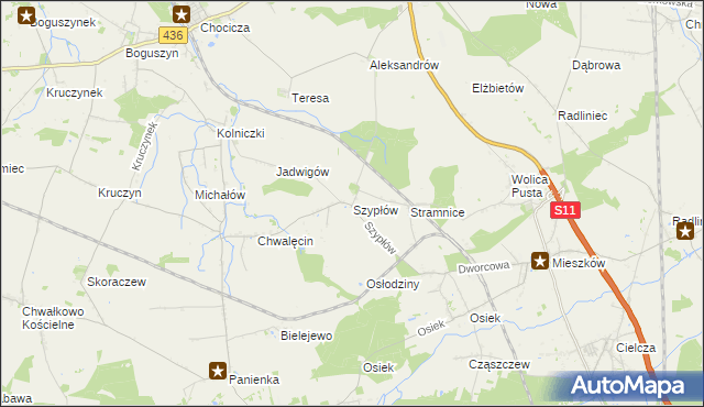 mapa Szypłów, Szypłów na mapie Targeo