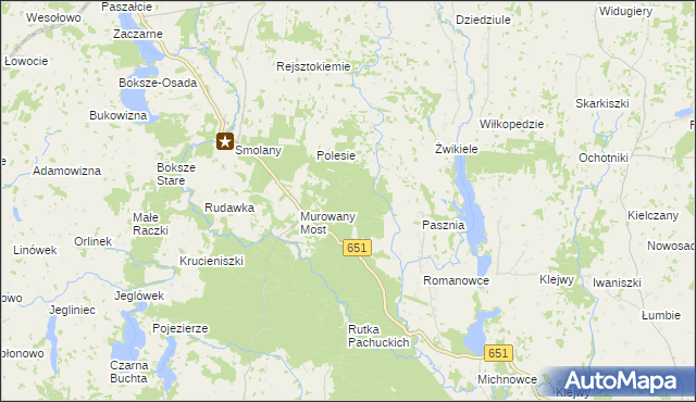 mapa Teklinowo Gajówka, Teklinowo Gajówka na mapie Targeo