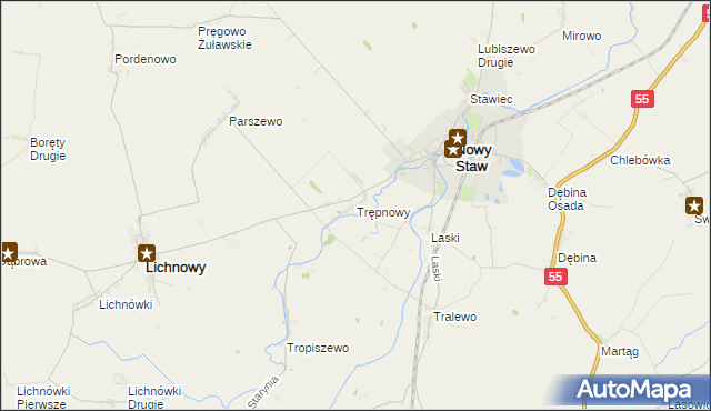 mapa Trępnowy, Trępnowy na mapie Targeo