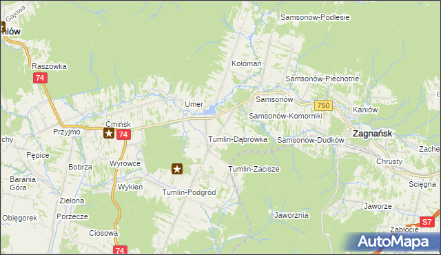 mapa Tumlin-Osowa, Tumlin-Osowa na mapie Targeo