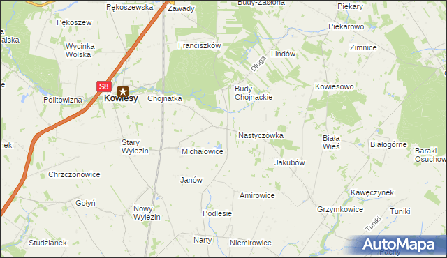 mapa Turowa Wola, Turowa Wola na mapie Targeo