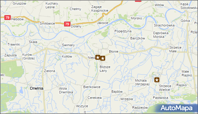 mapa Uście Solne, Uście Solne na mapie Targeo