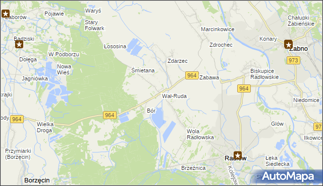 mapa Wał-Ruda, Wał-Ruda na mapie Targeo