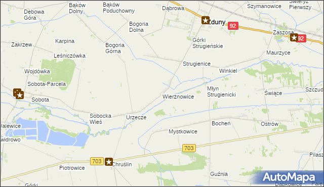mapa Wierznowice, Wierznowice na mapie Targeo