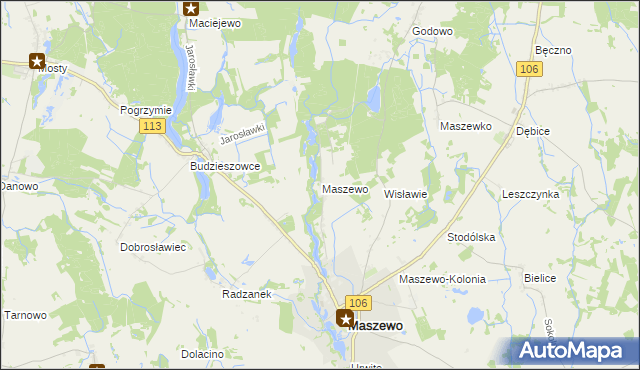 mapa Wisławie, Wisławie na mapie Targeo