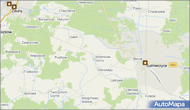 mapa Wodników Górny, Wodników Górny na mapie Targeo