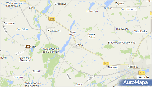 mapa Żalno, Żalno na mapie Targeo