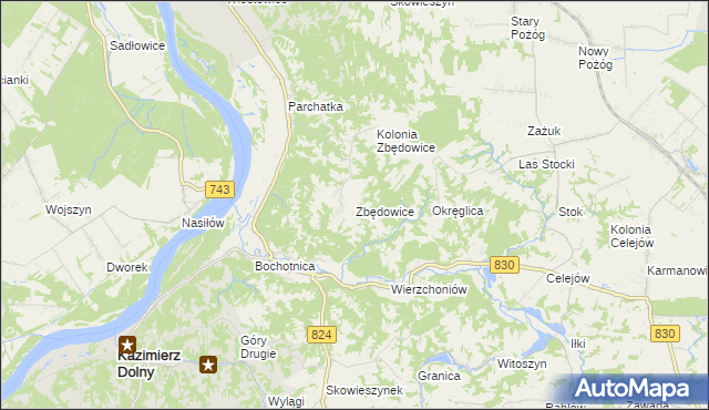 mapa Zbędowice, Zbędowice na mapie Targeo