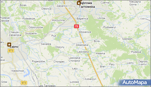 mapa Żelazówka, Żelazówka na mapie Targeo