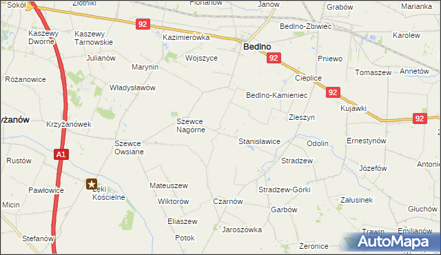 mapa Baranowizna, Baranowizna na mapie Targeo