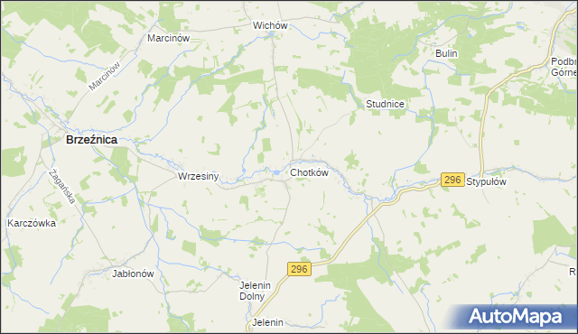 mapa Chotków, Chotków na mapie Targeo