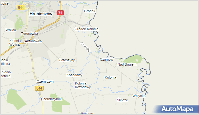 mapa Czumów, Czumów na mapie Targeo