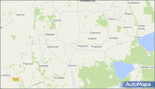 mapa Hołowno, Hołowno na mapie Targeo