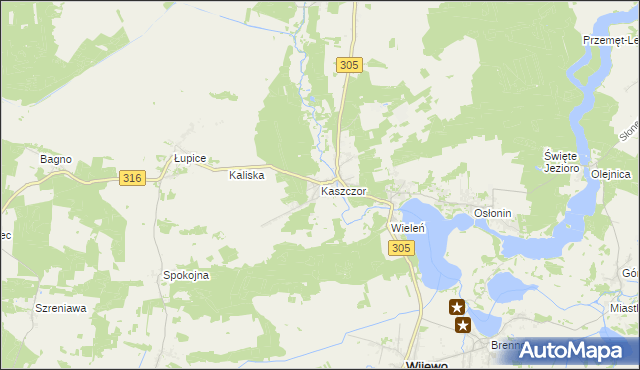 mapa Kaszczor, Kaszczor na mapie Targeo