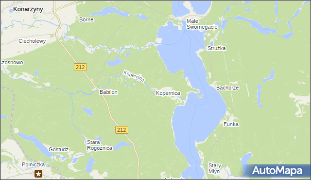 mapa Kopernica, Kopernica na mapie Targeo