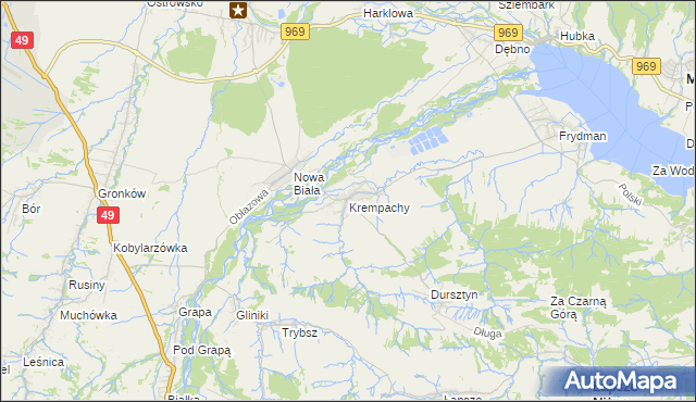 mapa Krempachy, Krempachy na mapie Targeo