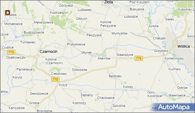 mapa Miernów, Miernów na mapie Targeo