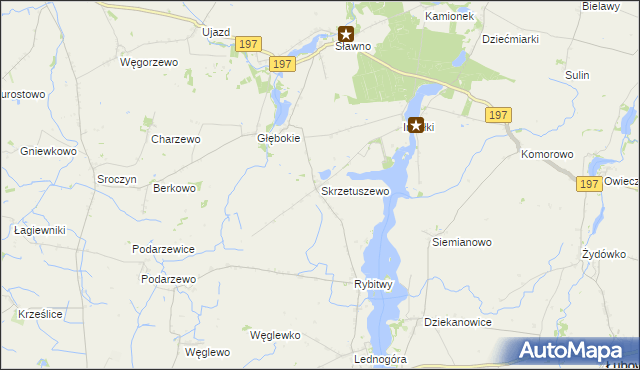 mapa Skrzetuszewo, Skrzetuszewo na mapie Targeo