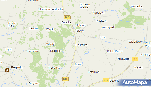 mapa Szulmierz, Szulmierz na mapie Targeo