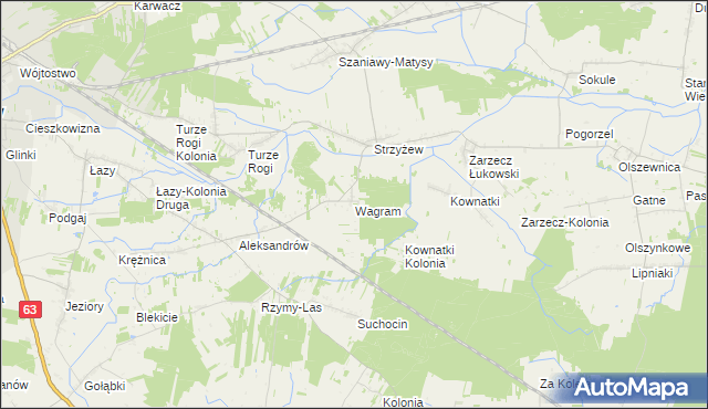 mapa Wagram, Wagram na mapie Targeo