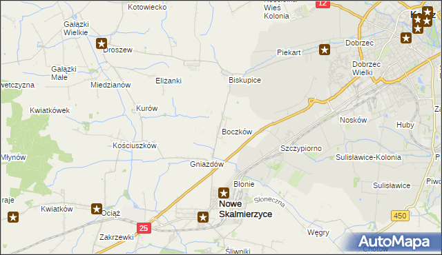 mapa Boczków, Boczków na mapie Targeo