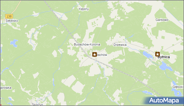 mapa Budachów, Budachów na mapie Targeo