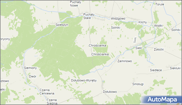 mapa Chrościanka, Chrościanka na mapie Targeo