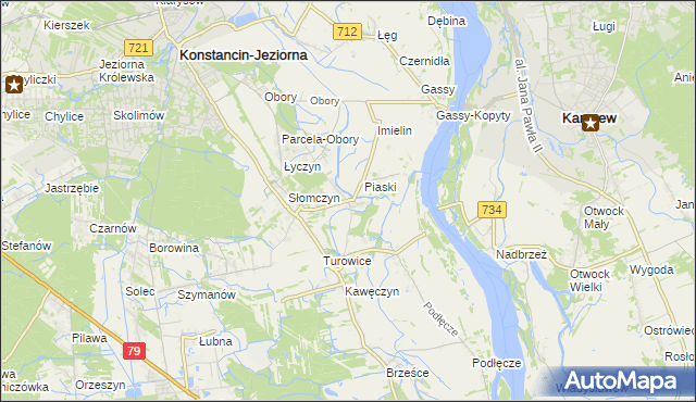 mapa Cieciszew, Cieciszew na mapie Targeo