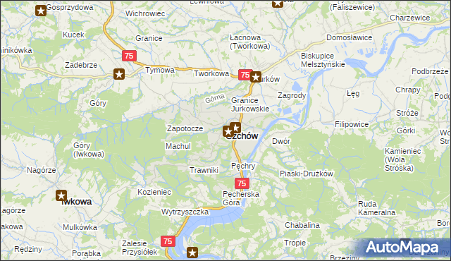 mapa Czchów, Czchów na mapie Targeo