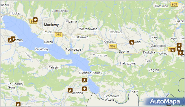 mapa Czorsztyn, Czorsztyn na mapie Targeo