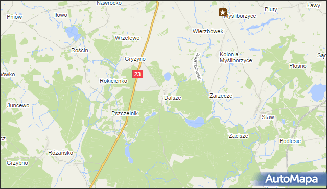 mapa Dalsze, Dalsze na mapie Targeo