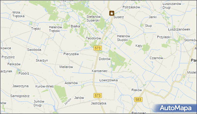 mapa Dobrów gmina Szczawin Kościelny, Dobrów gmina Szczawin Kościelny na mapie Targeo