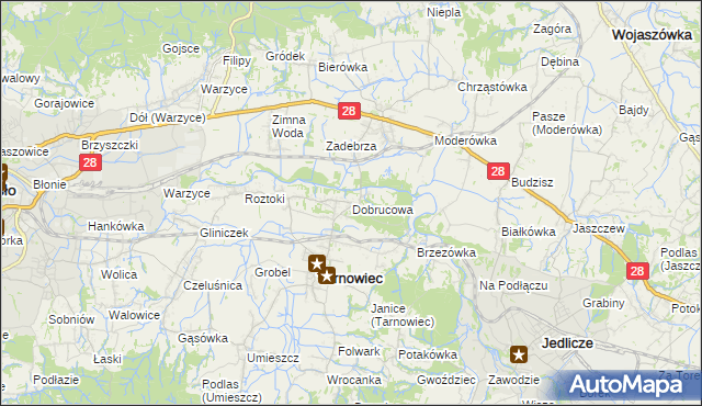 mapa Dobrucowa, Dobrucowa na mapie Targeo