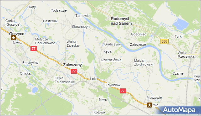 mapa Dzierdziówka, Dzierdziówka na mapie Targeo