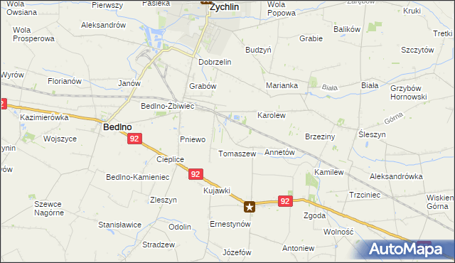 mapa Franciszków Nowy, Franciszków Nowy na mapie Targeo