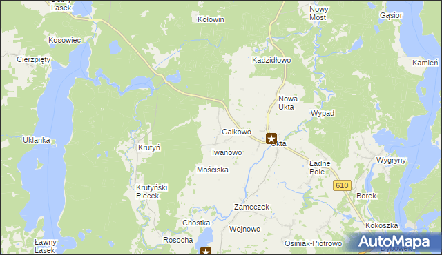 mapa Gałkowo, Gałkowo na mapie Targeo