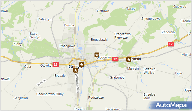 mapa Głogówko gmina Piaski, Głogówko gmina Piaski na mapie Targeo